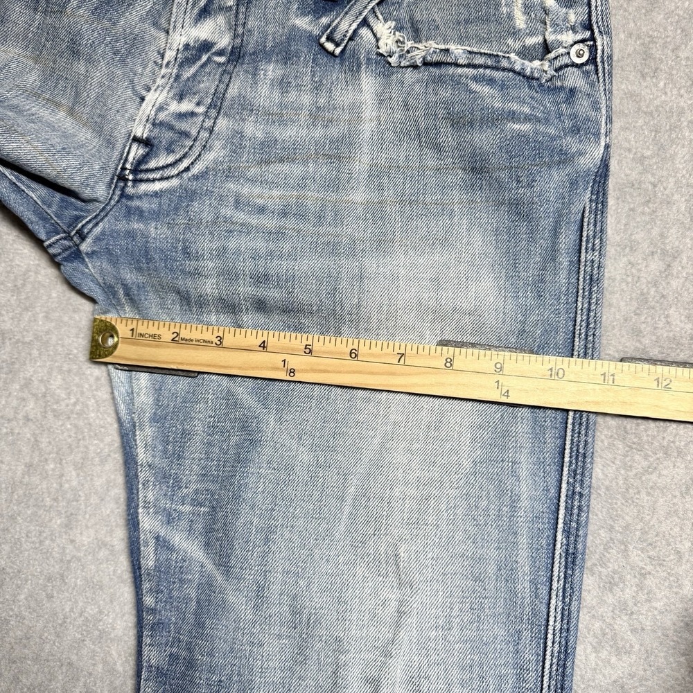 Diesel Jeans Men 31x34 Reslim Slim Straight Light Wash Whiskered Y2K Italy 00796 - Picture 13 of 15